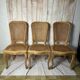 Set of 3 antique caned chairs – Louis XV style