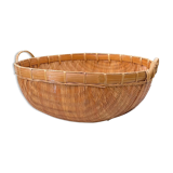Round Basket made of Asian bamboo