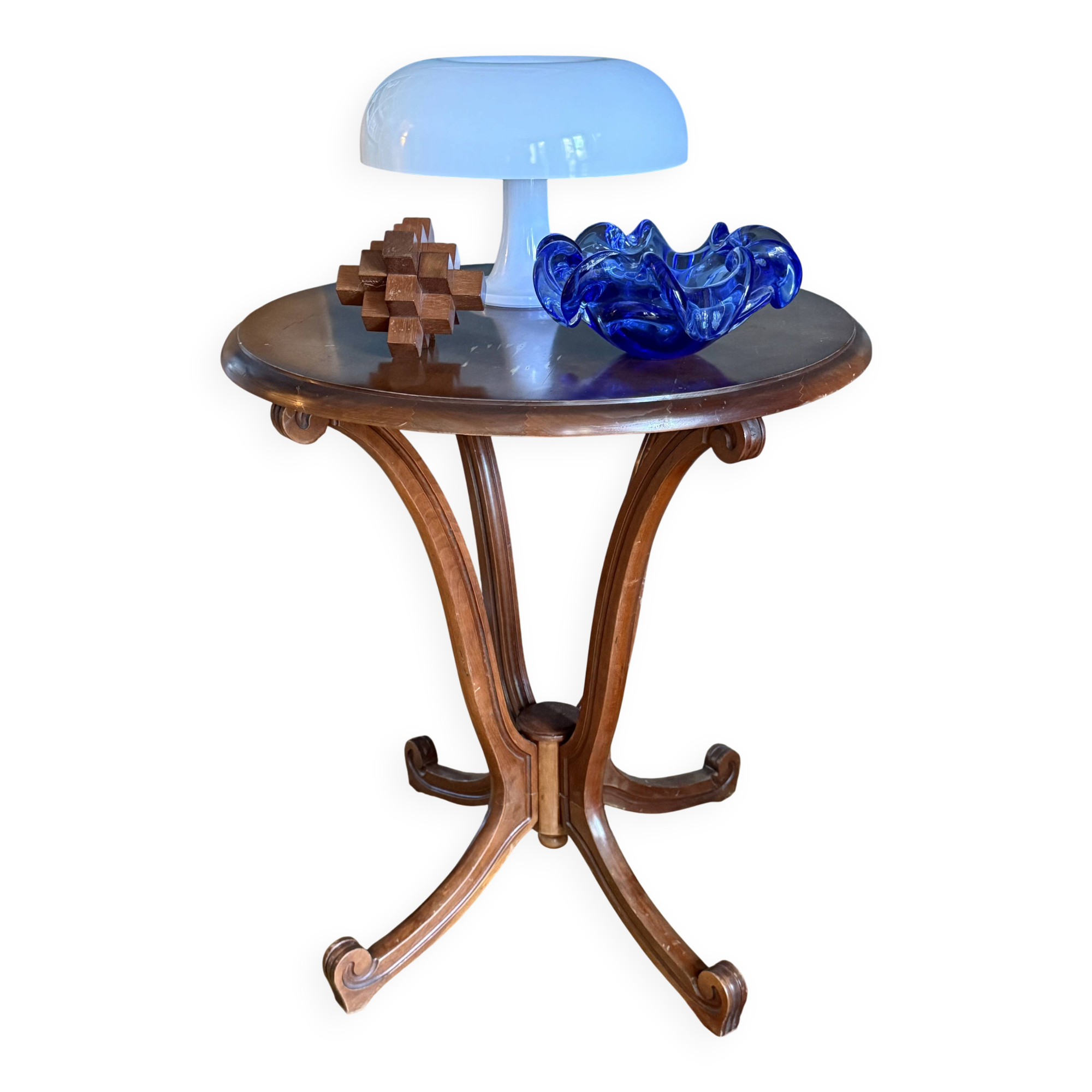 Table d’appoint vintage en bois
