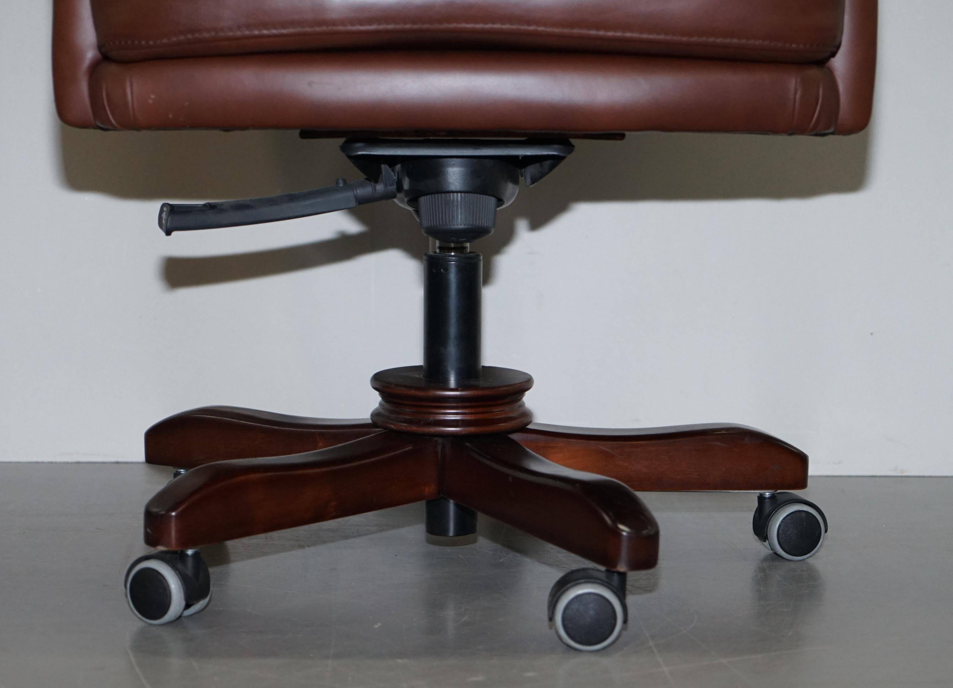 Chesterfield leather executive chair