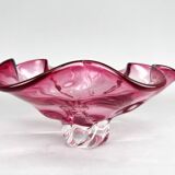 Bol en verre artistique vintage de Josef Hospodka pour Chribska Glassworks, années 1960