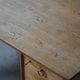 Free-standing oak desk by Henning Kjærnulf, mid-century Danish modernism, 1950s.