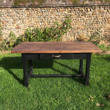 Solid wood farmhouse table