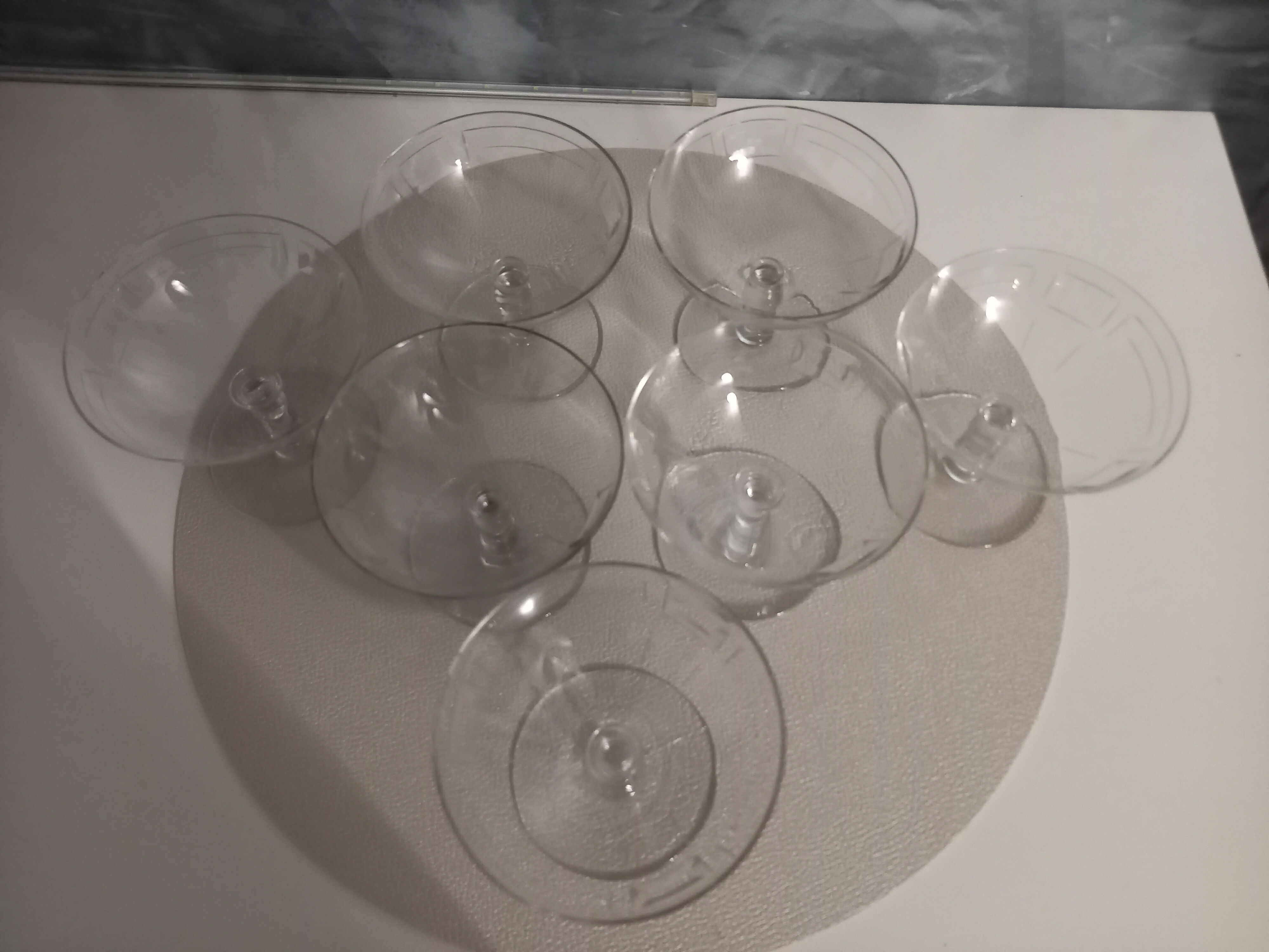 Set of 7 Champagne cups