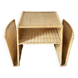 Vintage rattan side table