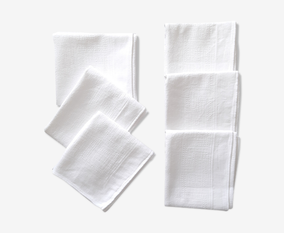6 serviettes damassées