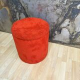 Tamtam-style pouffe with fur