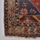 Tapis floral rouge et marron sku A32