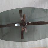 Orange coffee table smoked glass