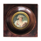 Miniature: portrait of an elegant woman