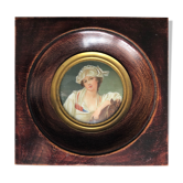 Miniature: portrait of an elegant woman
