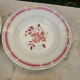6 plates digs badonviller red flowers