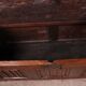 Oak bench chest with incorporated panels and gothic elements