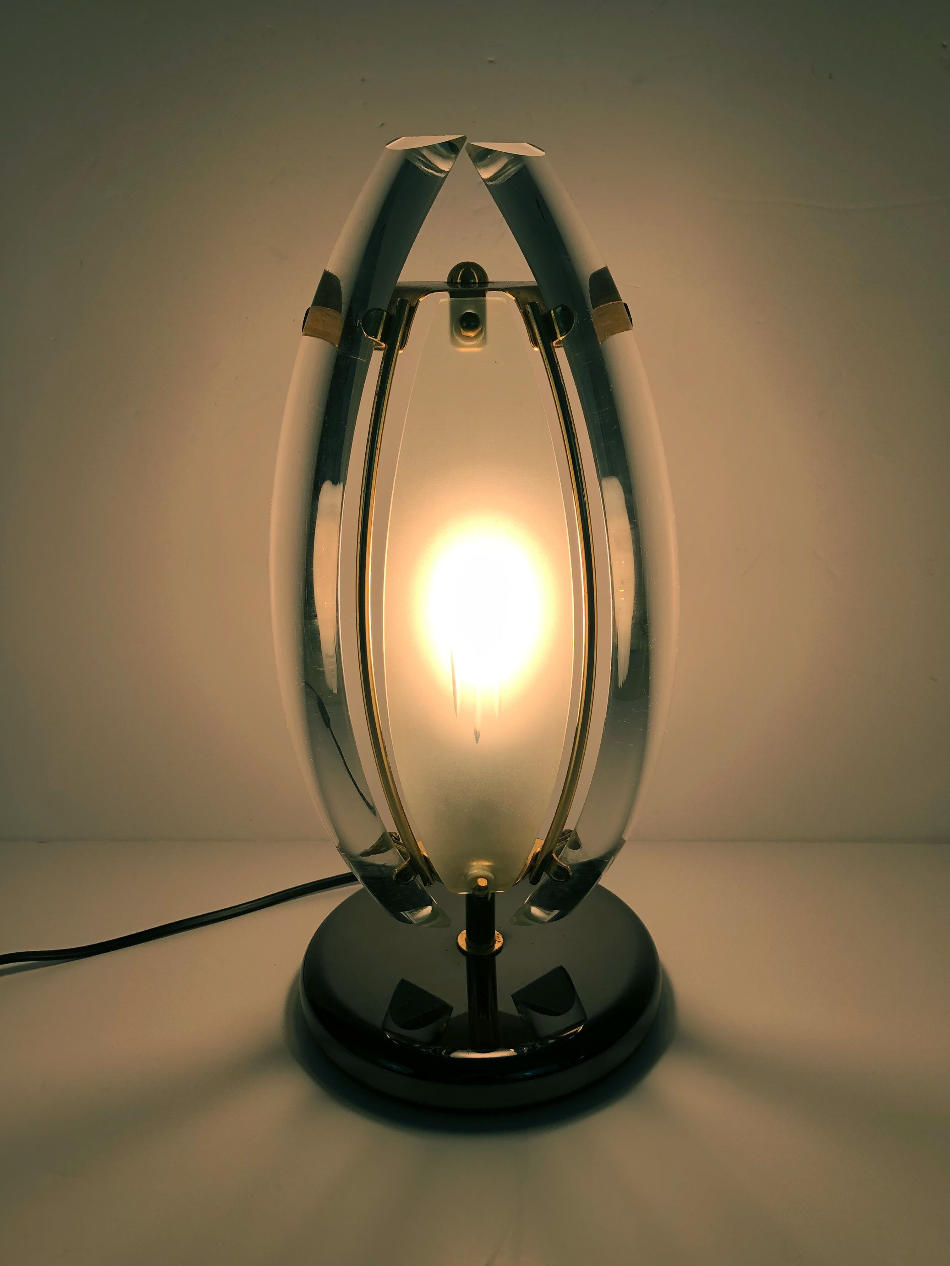 Murano glass table lamp by Paolo Venini 1970s
