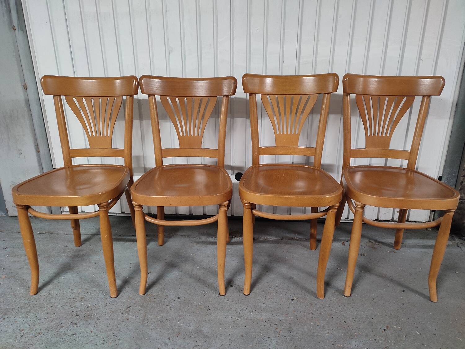 4 vintage bistro chairs