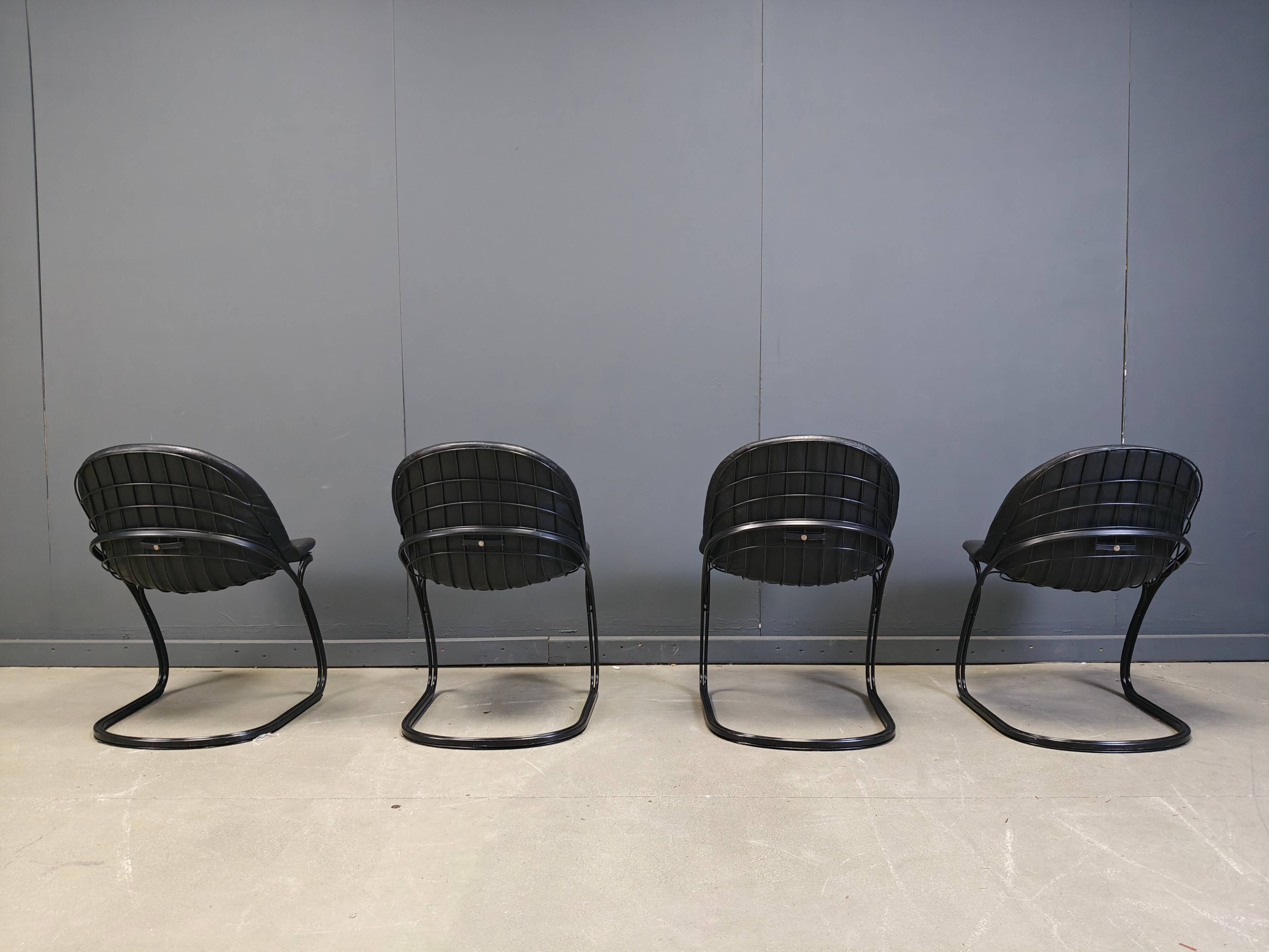 Gastone Rinaldi 'Pascale' dining chairs, 1970s - set of 4