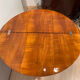 Biedermeier demi-lune fold-out table, cherry veneer, south germany, circa 1820