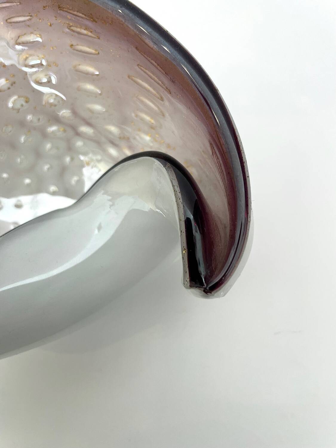 Sommerso ashtray, Barovier & Toso, Murano