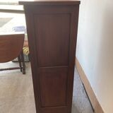 Small curtain filing cabinet.
