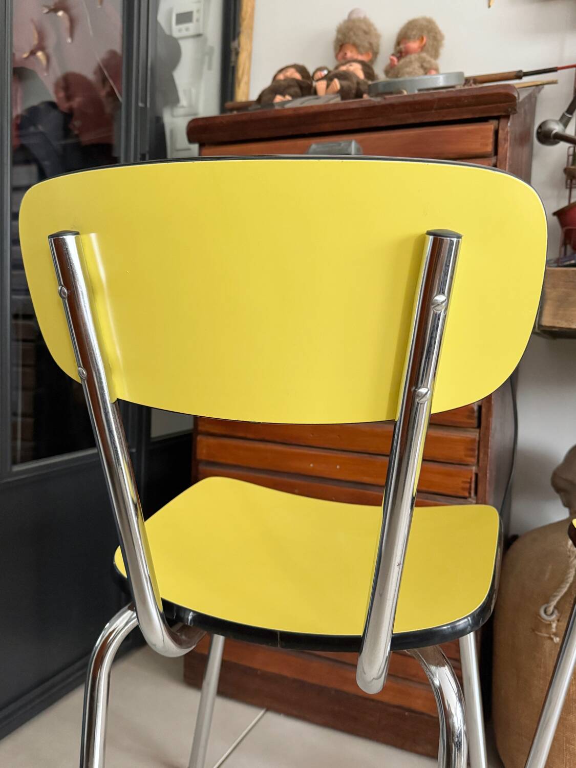 Pair of vintage Formica chairs