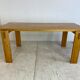 Scandinavian modernist brutalist pine rectangular dining table, 1960s