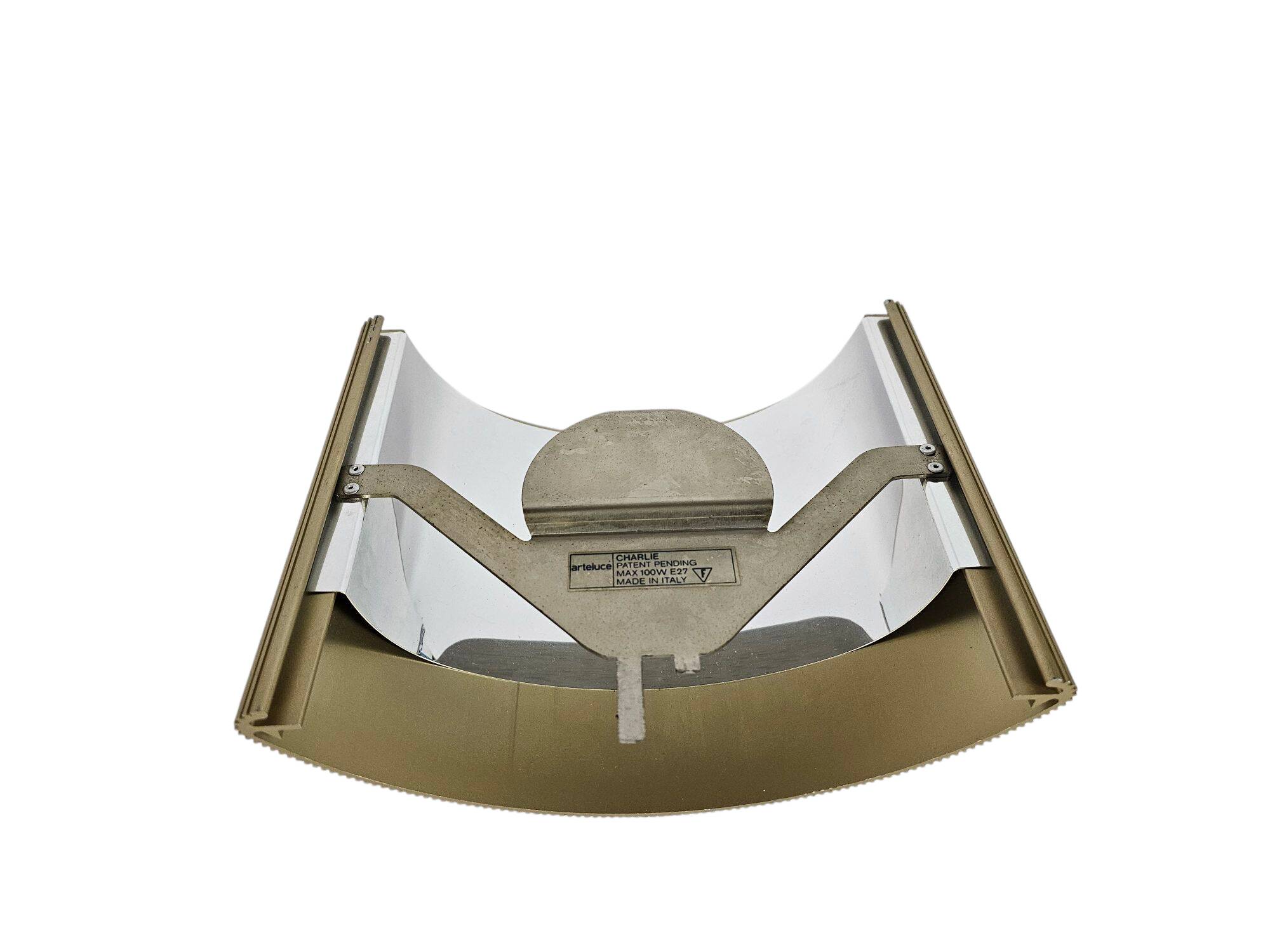 Marcello Ziliani for Arteluce - 'Charlie' wall lamp - brass - 80's