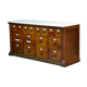 Commode d’apothicaire avec plateau en marbre, années 1930
