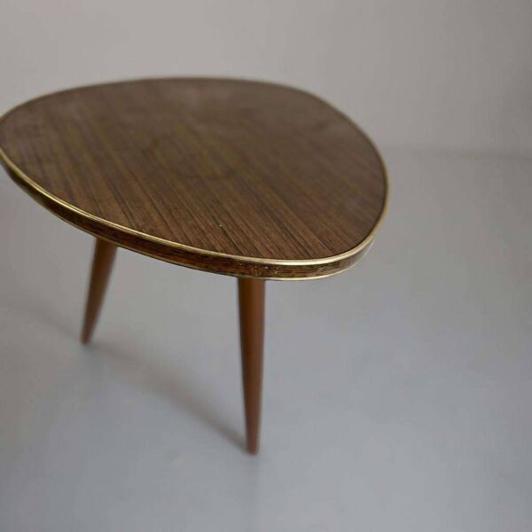 TABLE D'APPOINT VINTAGE / TABLE VÉGÉTALE / MINI TABLE TRÉPIED