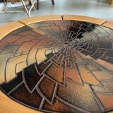 François Sénac solid elm coffee table