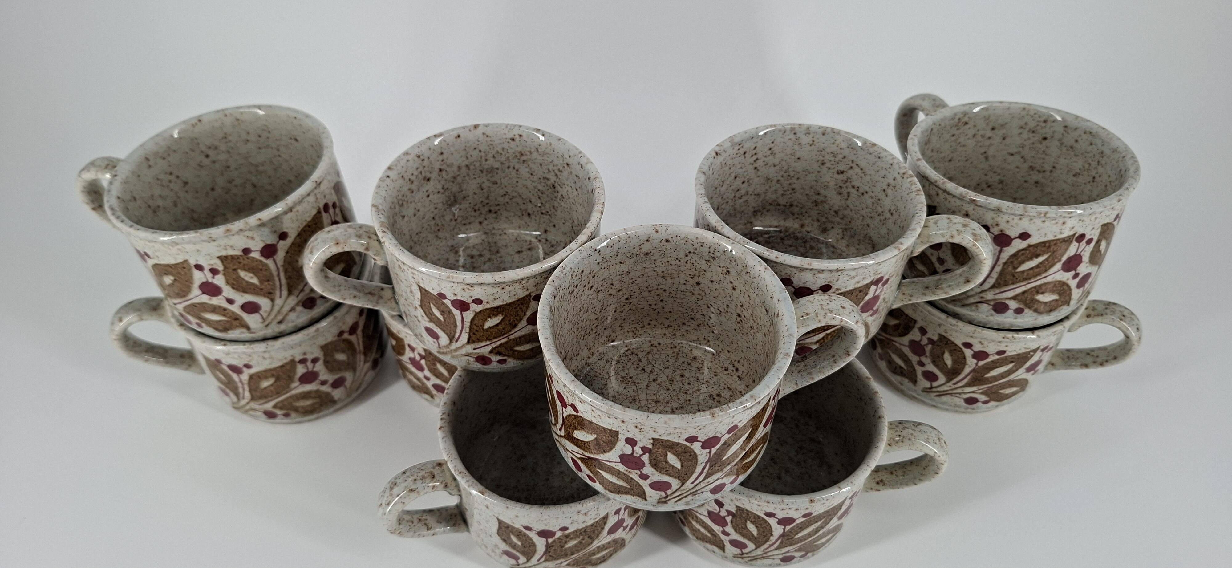 Vintage earthenware coffee set - 1960s-70s