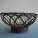 silver-plated metal basket vintage