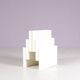 1970s Large model white plastic magazine rack / Giotto Stoppino / Kartell,