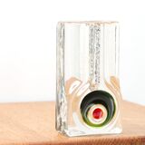 German Walther glass vase by Heiner Dusterhaus
