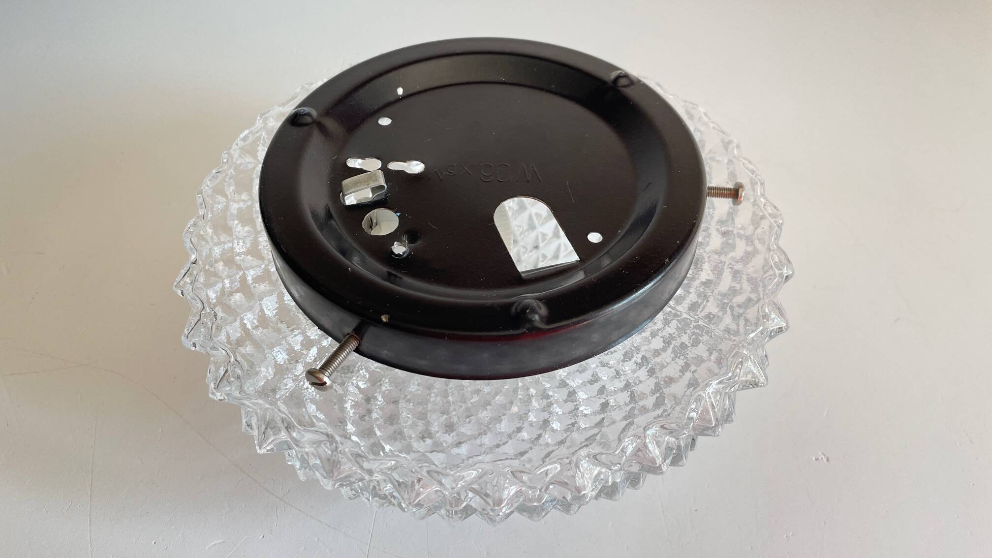 APPLIQUE Semi-Crystal Ceiling Light 1950s