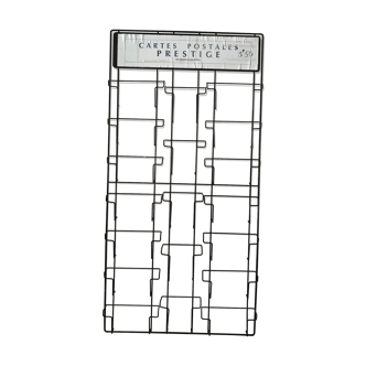 Vintage metal postcard holder