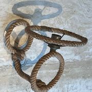 Paire d'appliques en corde d'Audoux Minet