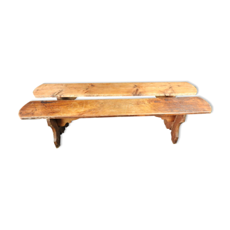 Farm bench pair