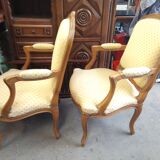 Pair of Louis XVI style armchairs