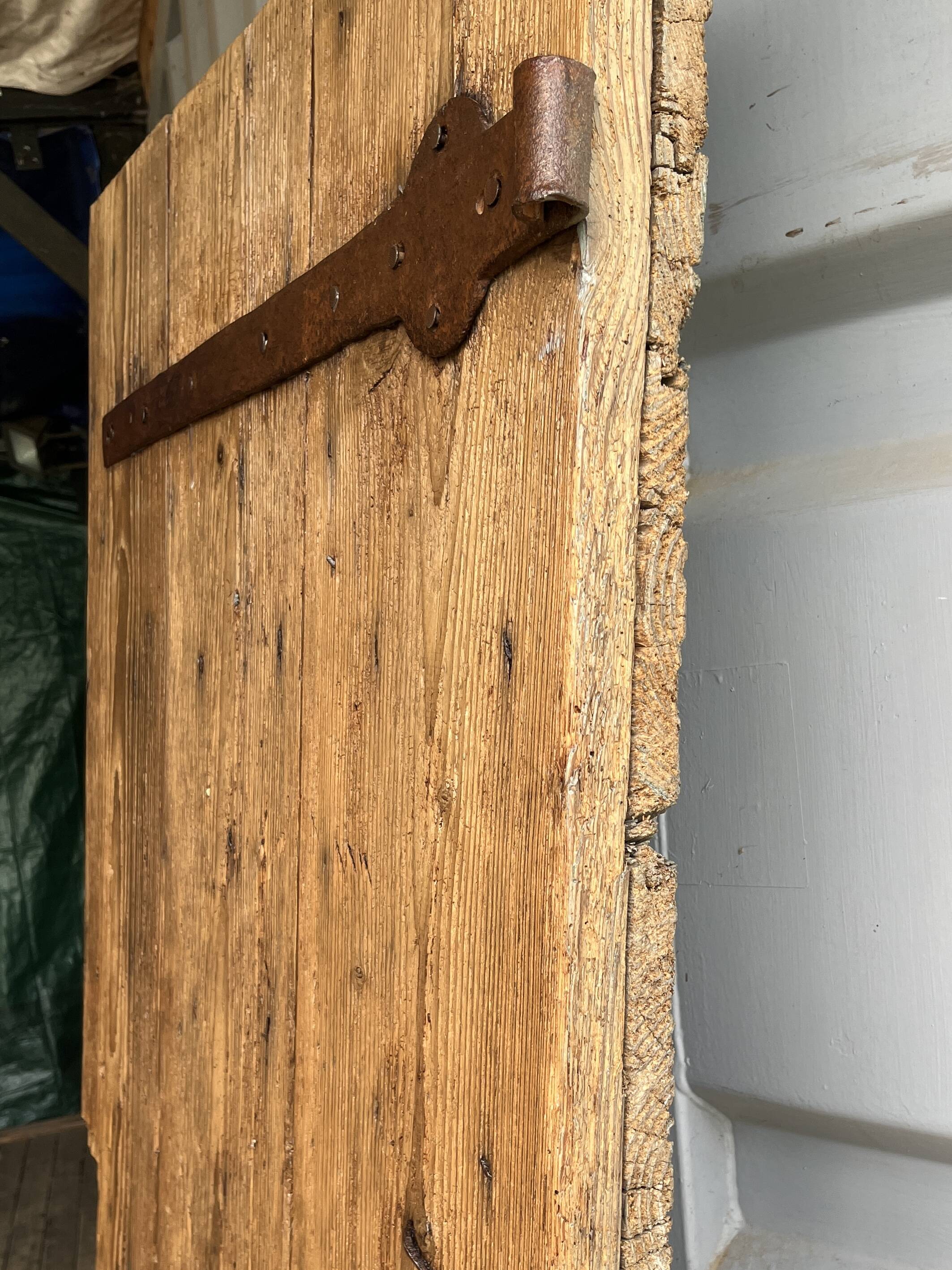 Old studded door