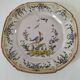 Antique Nevers earthenware plate, late 19th century