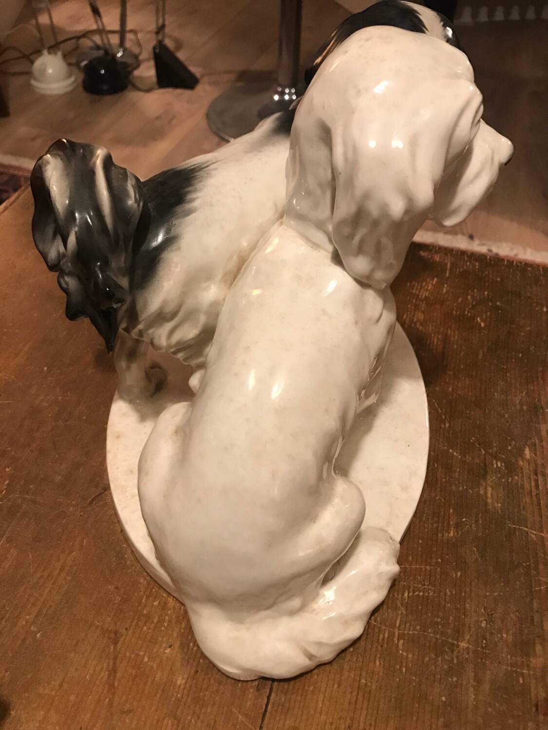 Rare pair of porcelain dogs from Czechoslovakia
