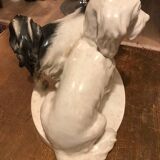 Rare pair of porcelain dogs from Czechoslovakia