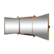Miroir Triptyque 1876 : L.B