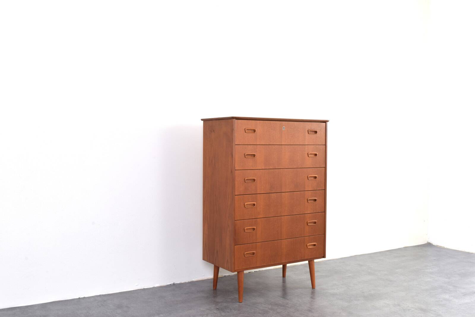Mid-Century Danish Teak Chest of Drawers, 1960s.