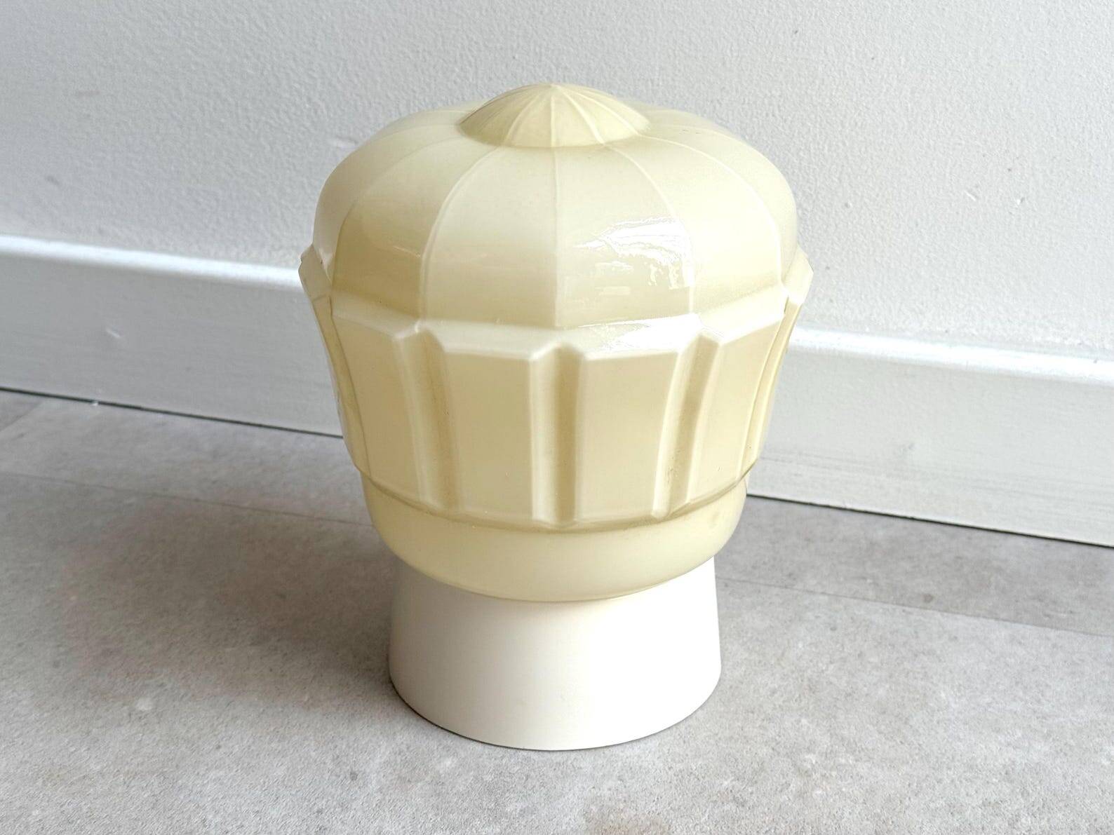 Art Deco pastel Thabur ceiling lamp, glass globe light