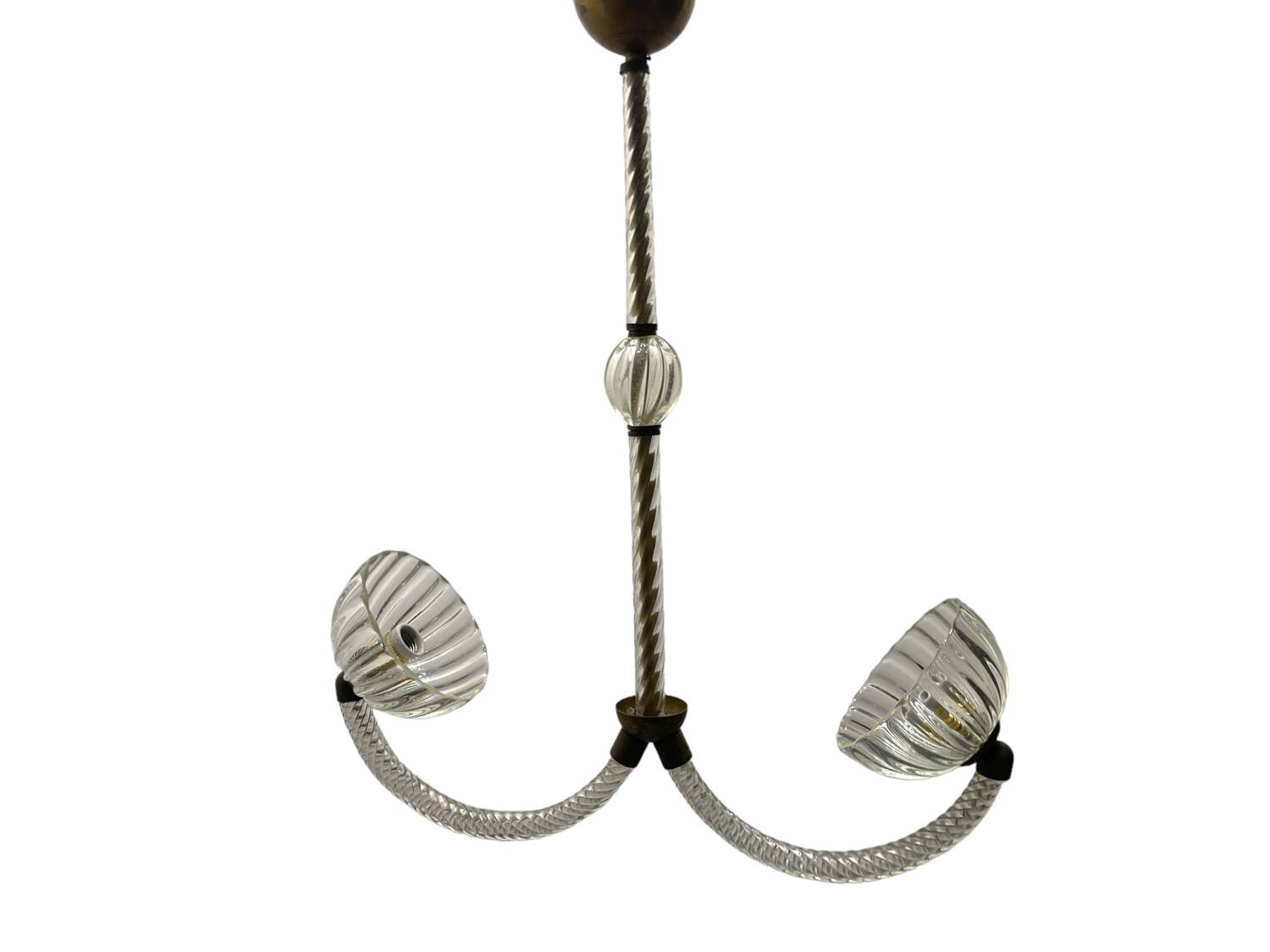 Art Deco Murano Glass Barovier Light Pendant 1940’s