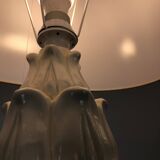 1960's white lacquered artichoke Lamp
