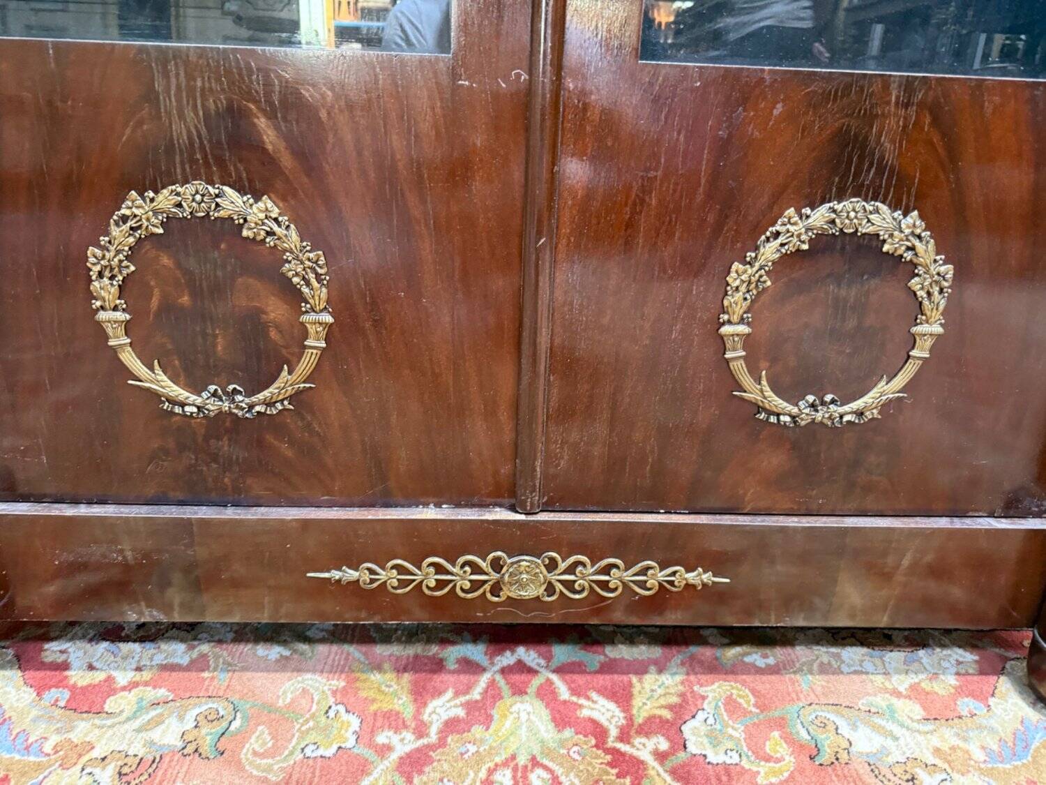 Empire Showcase Library – Mahogany & Gilded Bronzes