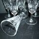 Baccarat lot de 6 flûtes à champagne en cristal taillé modèle Carcassonne 1960