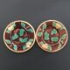 Lot de 2 assiettes décor poires